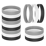YalsFTY 15 Pieces Rubber Bracelets, Solid Color Silicone Bracelet Rubber, Wristbands Bracelets for Teens Women...