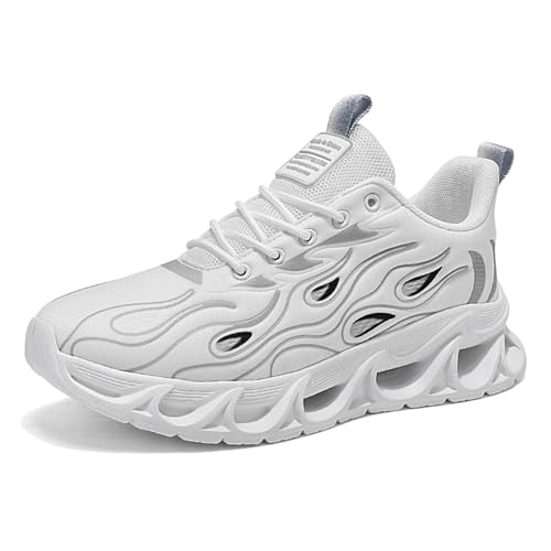 Zapatillas de caña media para hombre que evitan resbalones en baloncesto y running