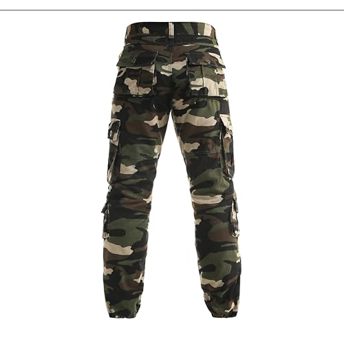 GRAJTCIN Camouflage Pants for Men Camo Cargo Work Pants Trousers with 8 Pockets3