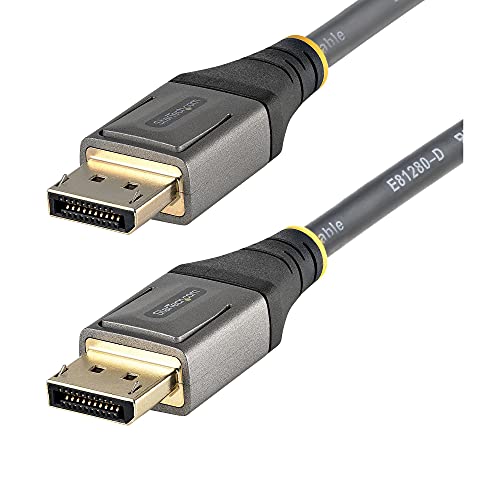 StarTech.com 3ft (1m) VESA Certified DisplayPort 1.4 Cable - 8K 60Hz HDR10 - Ultra HD 4K 120Hz Video - DP 1.4 Cable/Cord - for Monitors/Displays - DisplayPort to DisplayPort Cable - M/M (DP14VMM1M)