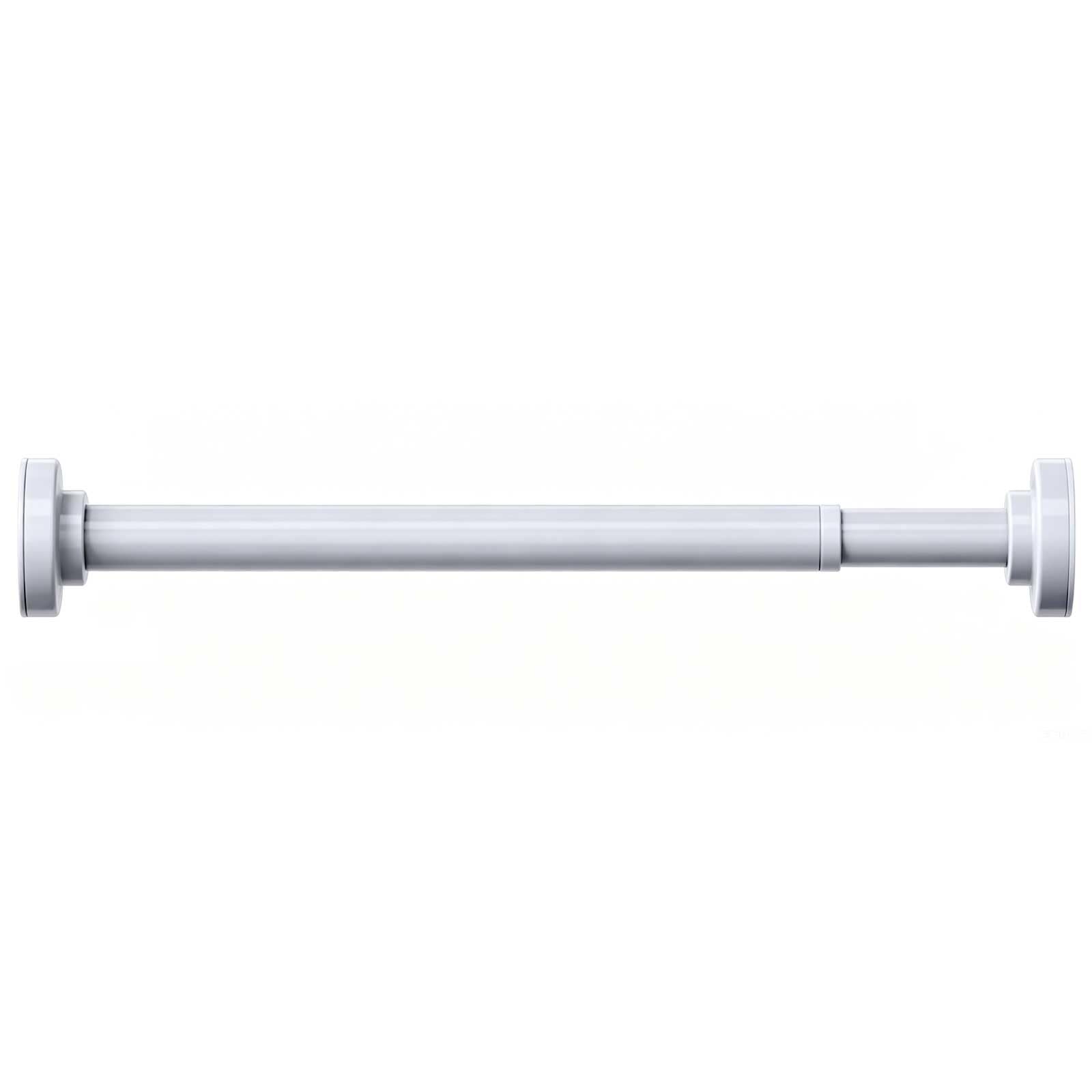 Adjustable Tension Curtain Rod No Drilling, 30-240cm/12-94.5 Inch, Tension Window Curtain Rod Carbon Steel for Bathroom, Closet, Room Divider(White,140-240cm/55-94.5in)