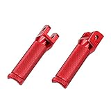 Lindo estilo MLCX Pedal de Motocicletas Piezas de reposapiés del pie Frontal Compatible con Panigale V4 1100 / s/r 899 959 1199 1299 / s/r Streetfighter V4 Motorcycle Rider Footpegs Rest (Color : R)