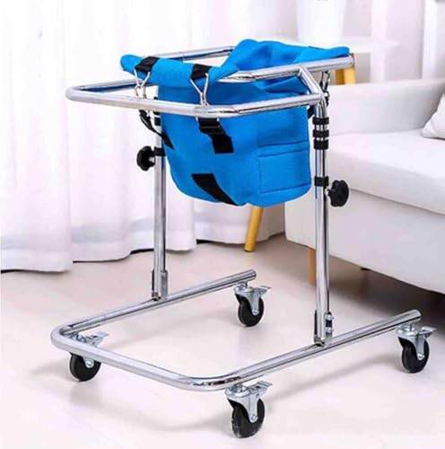 Andador con Andador Plegable para Rehabilitación para Discapacitados, 4 Andadores con Ruedas y Asiento Auxiliar para Discapacitados, para niños discapacitados