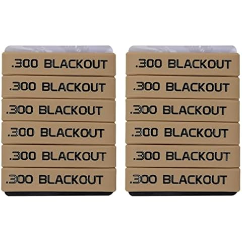 Aolamegs 12 Pack 300 Blackout Magazine Marking Bands (Khaki-Black) Cover