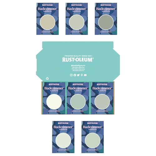 Rust-Oleum Badezimmer Wände und Decken Testerbox - Frische Grüntöne