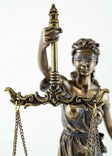 Estatua de la Diosa Romana de la Justicia 13 pulgadas miniatura 4