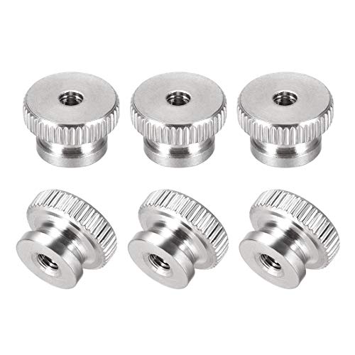 Up To 40% OFF uxcell Knurled Thumb Nuts - M3 Round Knobs with 304 Stainless Steel - 6 Pcs