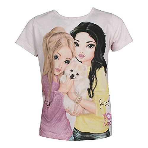 TOP MODEL Niña T-Shirt, Camiseta, Rosa, Talla 164, 14 años