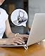 BPTRKOM 4 Stück Portable Computer/keyboard ständer- Zweistufige Einstellung,Selbstklebende Mini-Laptop-Ständer Unsichtbarer Computer, Faltbare Laptop-Füße mit Anti-Rutsch-Silikon