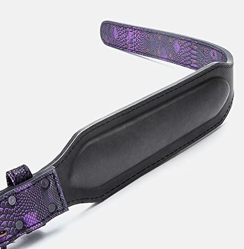 Weightlifting-Belt-8MM03INCH-Fitness-Belt-for-Men-Squat-Deadlift-Weightlifting-Waist-Support-Bodybuilding-Leather-Training-Protective-Gear-Color-Purple-Size-86-100cm