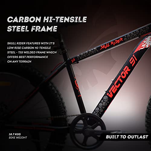 Image of Vector 91 Skullrider 26T Single Speed Hybrid Bike (Ideal for: 12+ Years, Brake: Disc)