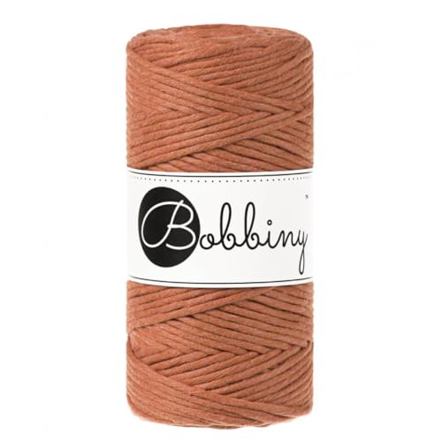 Bobbiny Corde Macramé Peignée Regular 3mm (Terracotta) 100m