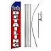 Auto Detailing Swooper Advertising Flag & Pole Kit - Perfect for Car Washes, Auto Detailing Locations, Dealerships