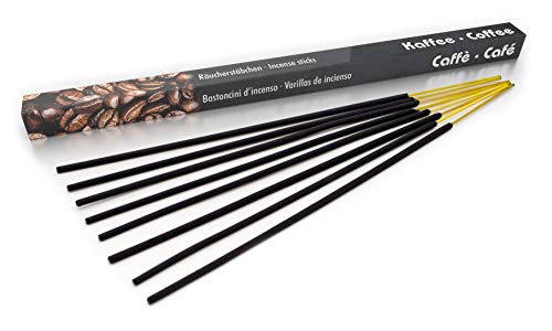Varillas de incienso prémium de café/café: naturalmente tradicionales de la India en producción justa, 8 unidades cada 45 min. Aroma caramelo para relajarse Cover