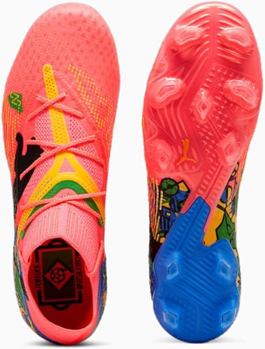 PUMA Mens Nmj X Future 7 Ultimate Firm GroundArtificial Ground Soccer Cleats Cleated, Firm Ground - Pink2