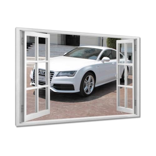 Peinture sur toile Voiture A7 120x80 cm pour décoration murale moderne H1867M