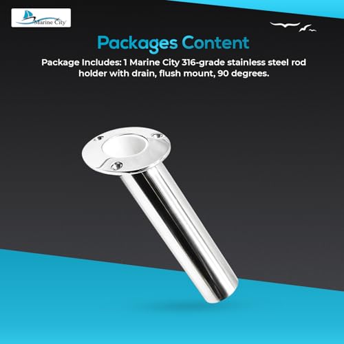 Support de canne à pêche anti-corrosion en inox 316