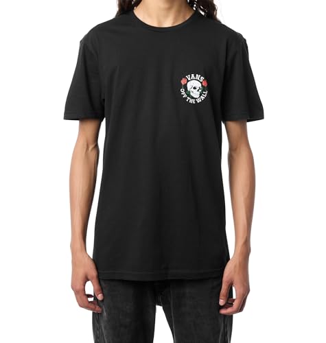Vans Unisex-Adult Skull Rosey Short-Sleeve T-Shirt | Graphic Tee Regular Fit Soft 100% Cotton Fabric Durable Ribbed Collar
