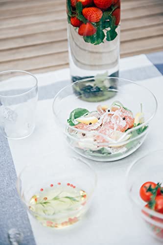 Image of HARIO KB-80-BK Single Mouth Bowl, Made in Japan, Heat Resistant Glass, 28.5 fl oz (800 ml), Set of 6, Clear