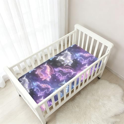 Drap de berceau coton doux galaxie cadeau naissance mixte - 7