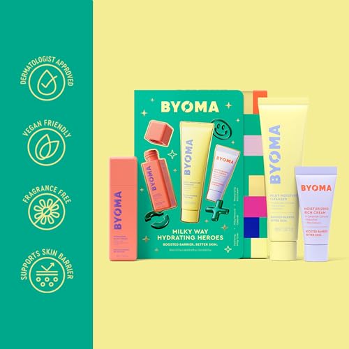 BYOMA Milky Way Hydrating Heroes (3-Piece Kit) – 30ml Milky Toner, 60ml Milky Moisture Cleanser, 15ml Moisturizing Rich Cream | Protects & Maintains Skin Barrier - Image 5