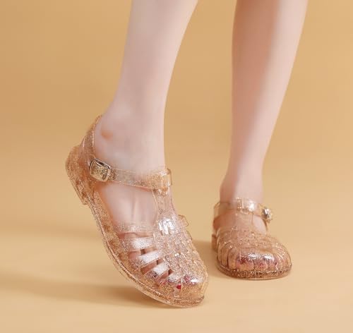 Omgard JELLY SANDALS GLITTER GOLD-33 Toddler Jelly Sandals thumb #1