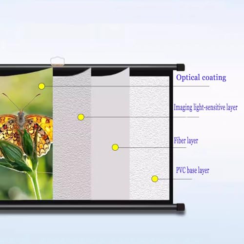 Pantalla Retráctil Proyector HD 60in 16:9 con Soporte miniatura 5