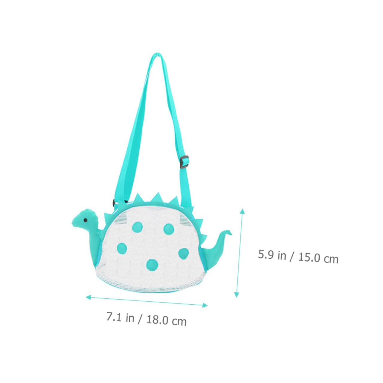 HONMEET Beach Toy Bag Mesh Beach Bag for Boys and Girls Blue Reusable for Pool