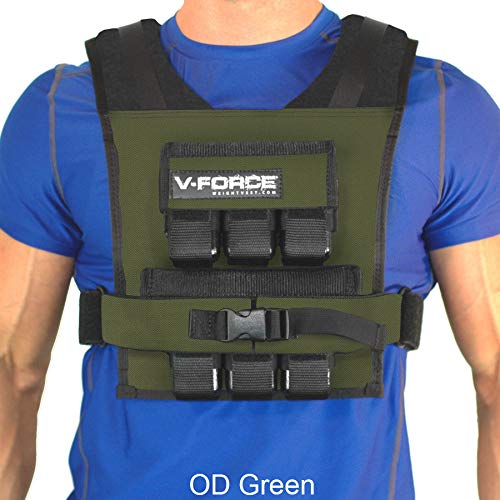 V-Force 30LB Weighted Vest - OD Green -