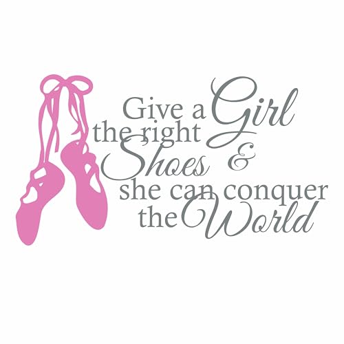 Ballet Quote Wall Decal-Custom Name Ballet Dance Wall Decal - Boys Girls Personalized Name Dancer Wall Sticker - Custom Name Sign - Custom Name Stencil Monogram - Boys Girls Room Wall Decor