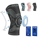 Bpluma Knee Brace for Men and Women, Compression Sleeve for Torn Meniscus, Arthritis, Joint Pain，Support for Working Out, Running, Weight Lifting，Fitness