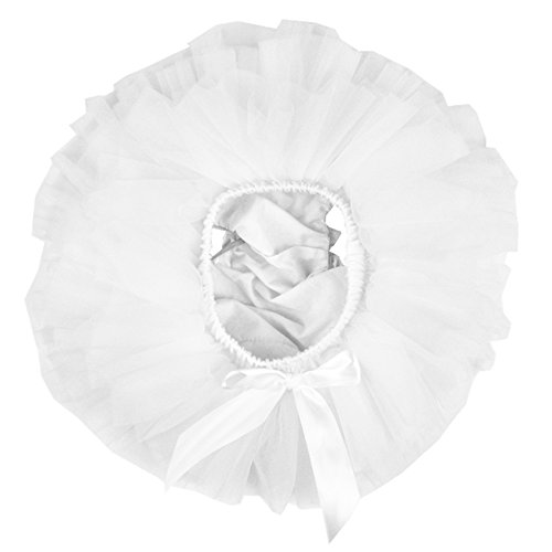 DQdq Baby Girl Tutu Skirt Ruffle Skorts White Medium/6-12 Months