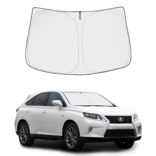 Image of Proadsy 2026 Upgrade Front Windshield Sun Shade Foldable Sunshade Protector Custom Fit 2010-2015 Lexus RX Accessories