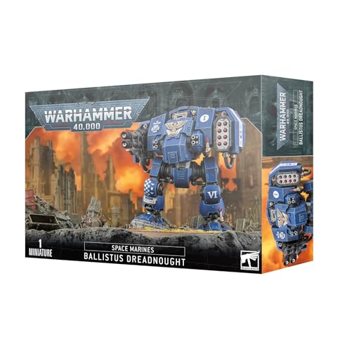 Durevole e design Warhammer Games Workshop 40.000 - Space Marines: Ballistus Dreadnought, Nero