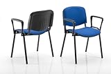 KARISMA - ISO IMBOTTITOB, Sedia in Plastica Casa/Ufficio/Attesa/Scuola/Bar, Blu