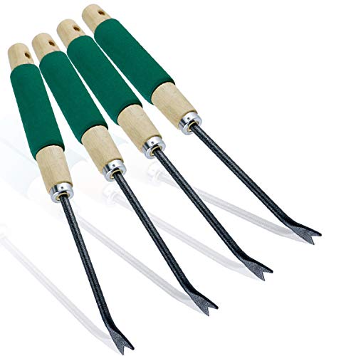 YG_Oline 4 Pack Weeder Tool for Garden, Weed Picker Hand Weeder Weed Puller Hand Tool Dandelion Fork Weed Remover Tools
