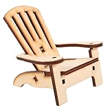 Modèle de chaise miniature - petit et réaliste, notre modèle de chaise en bois est très approprié pour la décoration salle à manger maison de poupée, modèle de meuble miniature