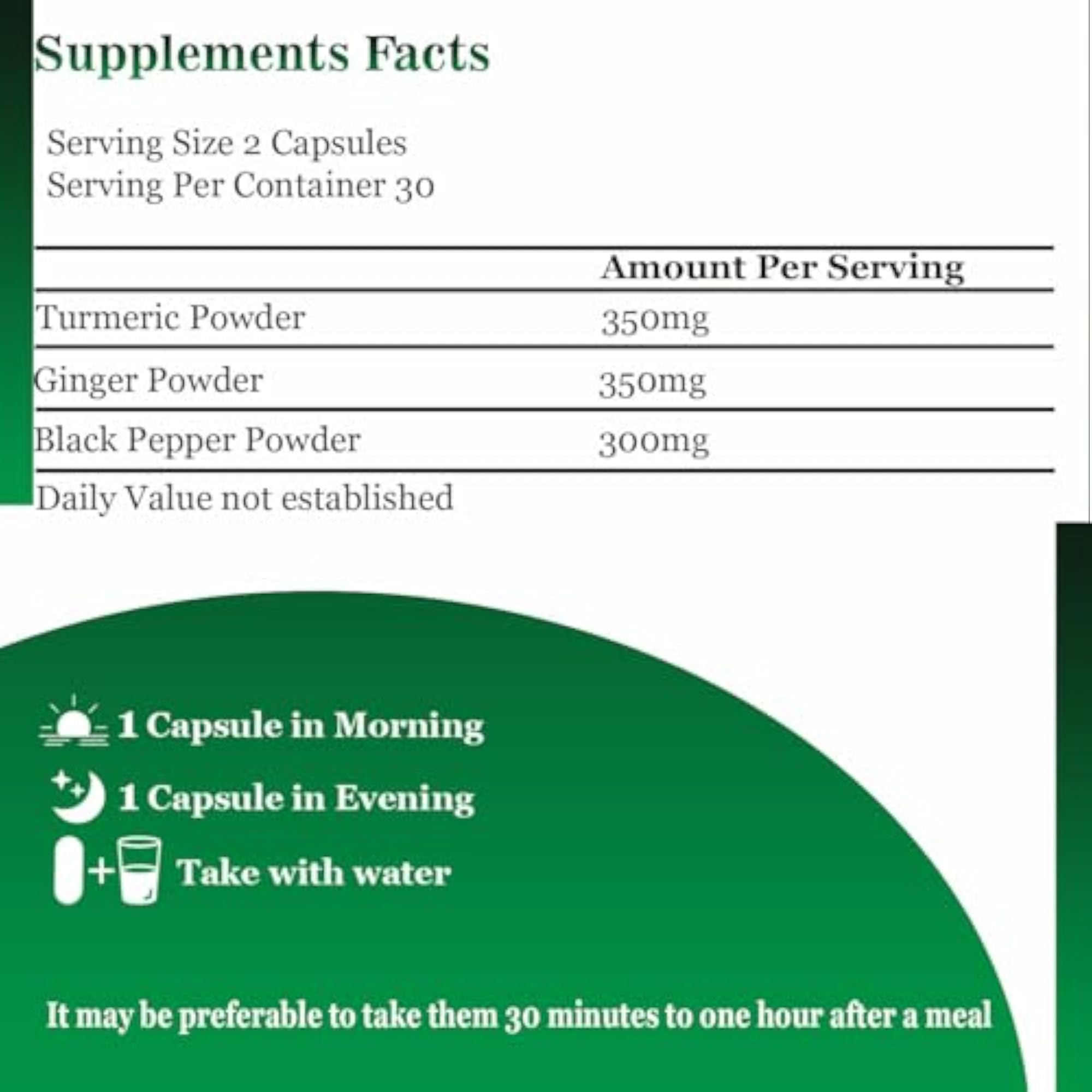 CALM EARTH Turmeric Ginger & Pepper Herbal Capsule, 90 Capsules