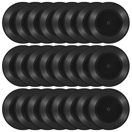 24 blank vinyl records for wall decor