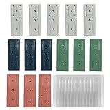 14 soportes para enchufes, regleta sin perforaciones, autoadhesiva, fácil instalación, soporte autoadhesivo (14 soportes para enchufes+14 adhesivos, tamaño: 9,5 x 3,5 cm)