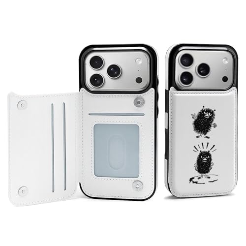 For iPhone 18 Pro �Ή� �蒠�^�P�[�X ���g���~�C PU ���U�[ �}�O�l�b�g�J�� �X�^���h�@�\ �J�[�h���[ �X�g���b�v�t�� 60# [���s�A���i]