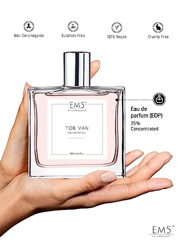 Image of EM5 Tob Van EDP Unisex Perfume | Spray for Men & Women | Strong & Lasting | Day & Night Fragrance | Tobacco Vanilla Warm Spicy | Gift for Him /Her | 50 ml