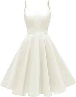 Women's 1950s Retro Vintage Spaghetti Strap Cocktail Swing Dresses with ...
