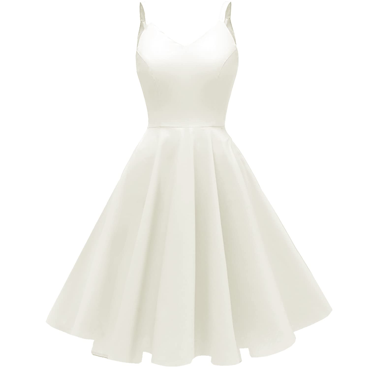 GOOBGS Women's Vintage Spaghetti Strap Cocktail Dresses