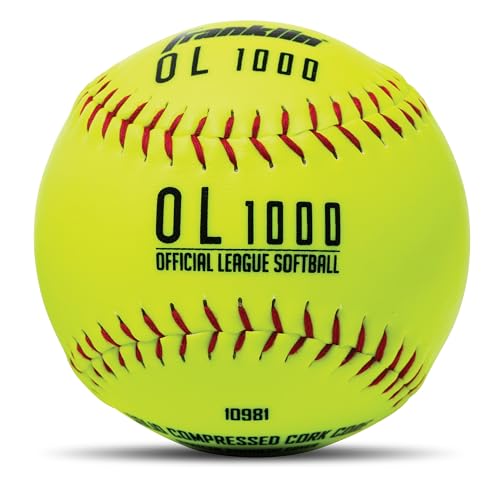 Franklin Sports Official Size Softballs - 12" Softballs - Fastpitch Practice Softballs - Great for Practice + Training - Official Size + Weight - 1 Pack