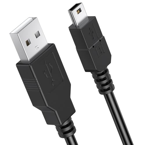 Câble de charge pour manette PS3, USB A vers USB B, câble magnétique mini USB pour manettes Sony Playstation 3/PS3 Slim/PS Move, câble de caméra embarquée, lecteur MP3, appareils photo numériques (1,8