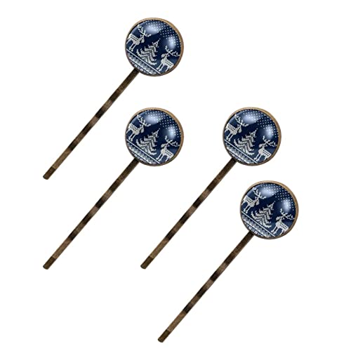 Barrettes à cheveux de Noël bleu idéal pour vos repas de fêtes