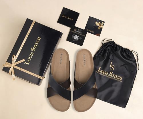 Image of LOUIS STITCH Men's Sandals | Slippers for Men for Daily Use - Lightweight, Stylish, Durable, Comfortable for Outdoor, Office UK-6 to UK-11