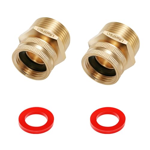 2PC Brass Swivel Pipe Fitting Adapter