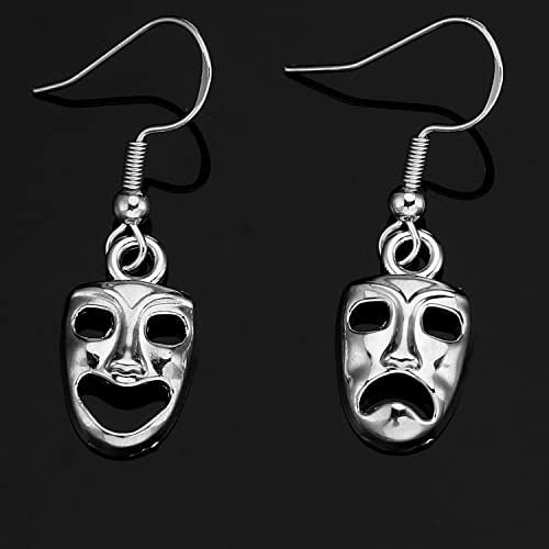 Image of Theatre Gift Earrings for Women Teen Actress Comedy and Tragedy Masks Actor Theatre Merch Drama Earrings